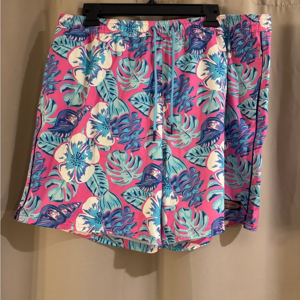 Vineyard Vines Pink and Blue Patterned Shorts